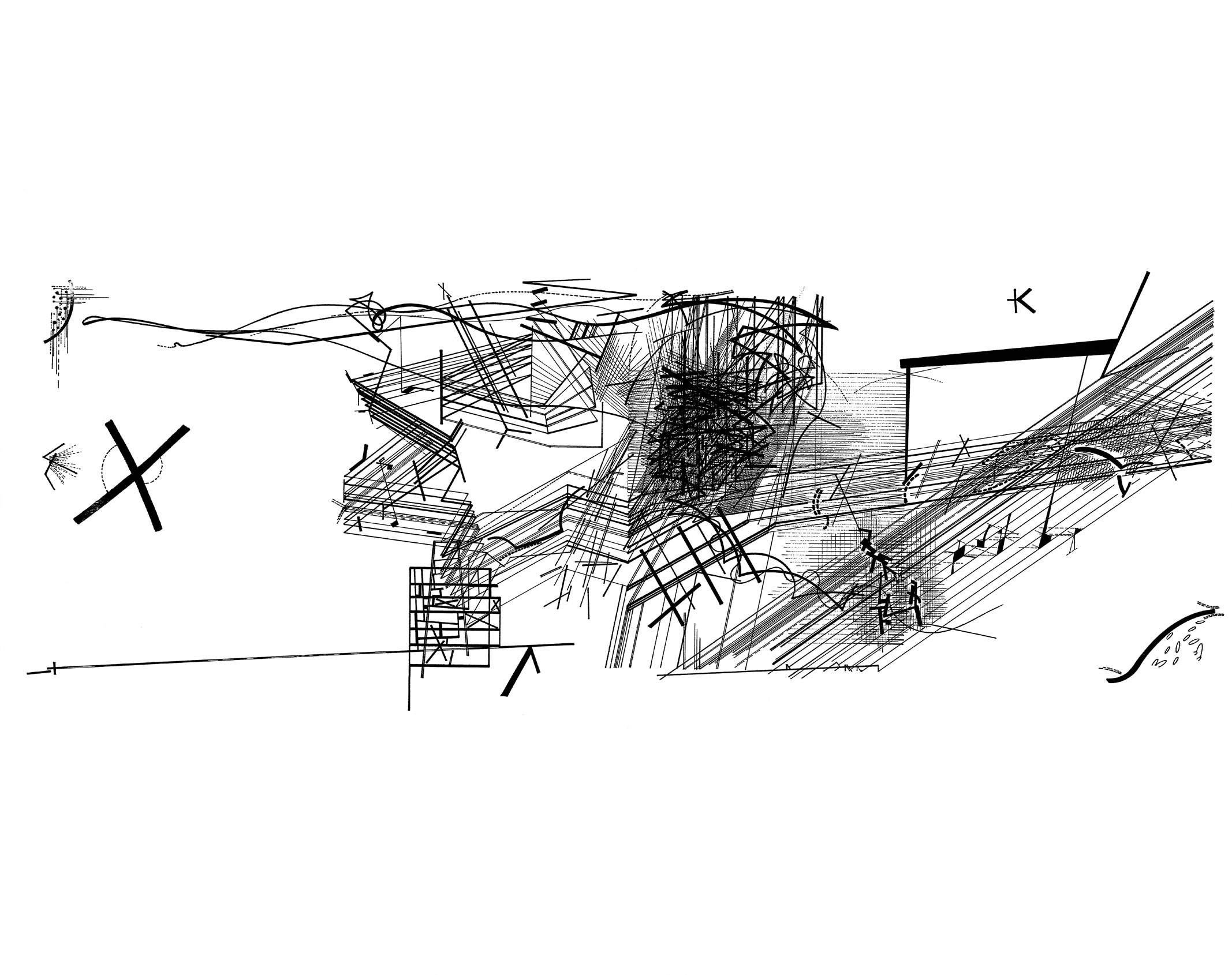Chamber Works drawing by Daniel Libeskind 1983 Image courtesy of   Download Scientific Diagram